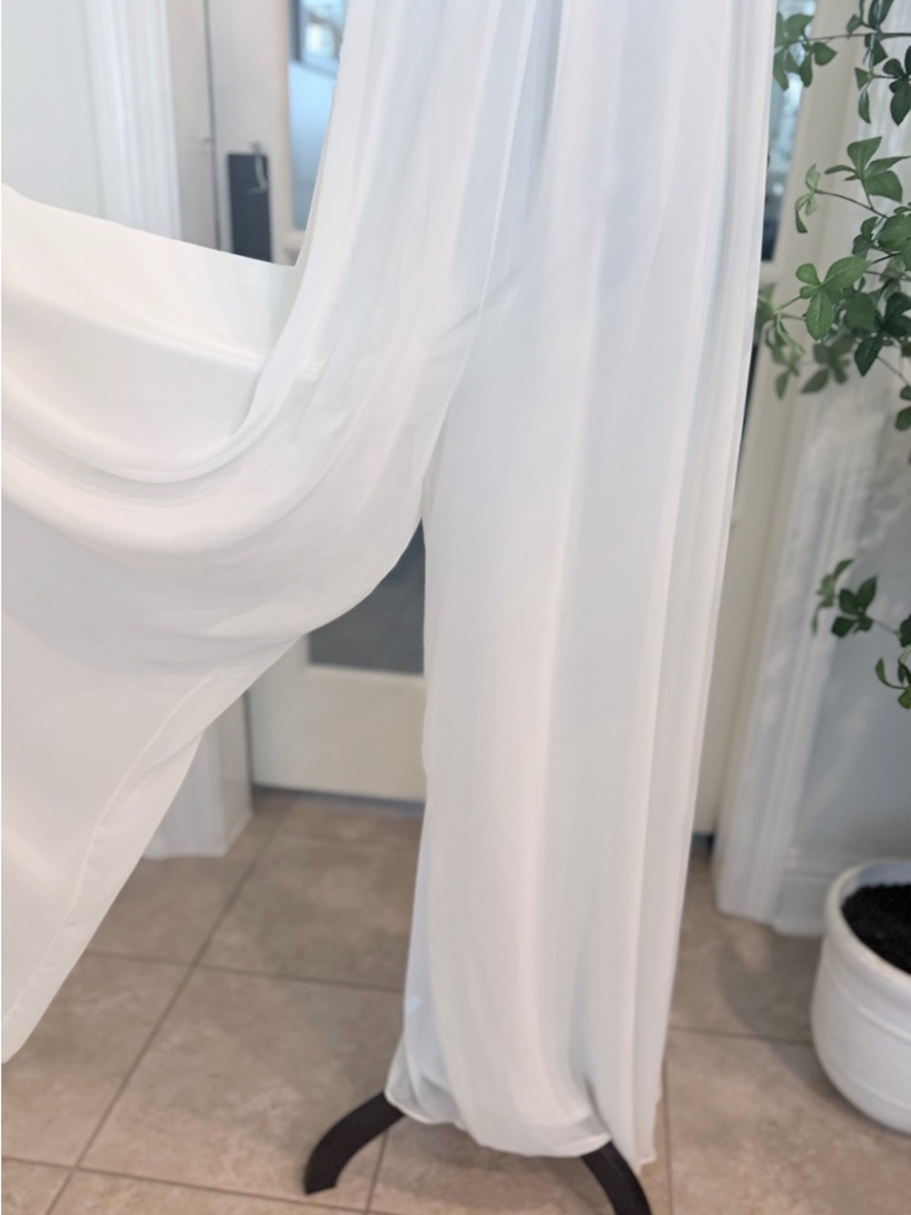 MSK White Halter Maxi Dress - Picture 6 of 14